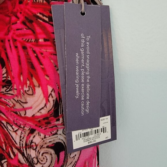 NWT Jennifer Lopez‎ Woman Sleeveless  Dress Size 1X Hi-Lo Summer Solstice NEW - Picture 5 of 14